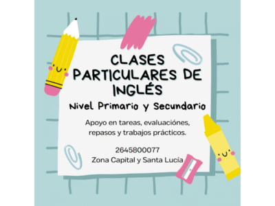 Clases Particulares De Inglés Nivel Primario Y Secundario